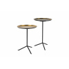 Side Table Trip Set of 2 Brass