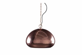 Pendant Lamp Hammered Oval Copper