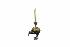 Kandelaar Kiwi Bird Brass Antique