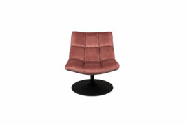 Lounge Chair Bar Velvet - Old Pink