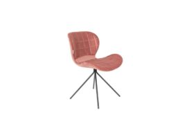 Chair OMG Velvet - Old Pink