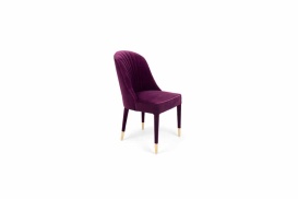 Give Me More Velvet Chair - Purple