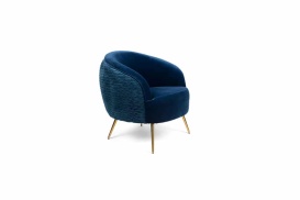 So Curvy Lounge Chair - Royal Blue