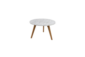 Side Table White Stone - L