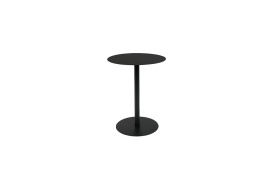Side Table Snow - Black Oval