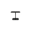 Side Table Snow - Black Rectangle