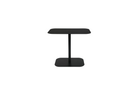 Side Table Snow - Black Rectangle