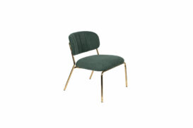 Lounge Chair Jolien Gold/Dark Green