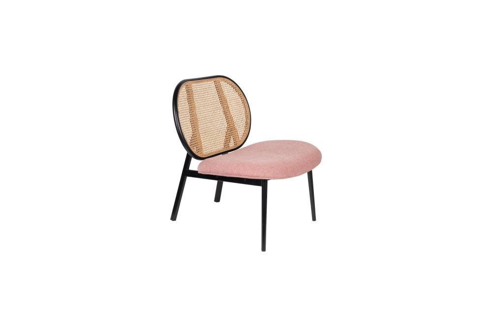 Zuiver Lounge Chair Spike - Natural/Pink