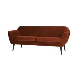 Alternative view of Woood Rocco 2-Zits Bank - Fluweel Roest 187cm