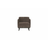 Statement Fauteuil Met Arm Brede Platte Rib Taupe