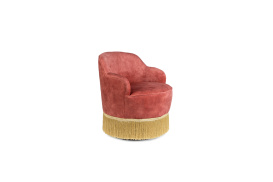 Fringe Me Up Lounge Chair - Old Pink