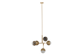 Globular Hanglamp Metaal Antique Brass