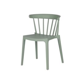 Woood Bliss Outdoor Tuinstoel met Spijlen - Kunststof Jadegroen