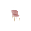 Stoel Pippa Pink Velvet / Gold (Quartz Pink 700)