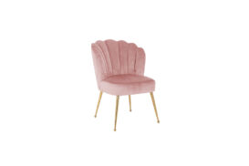 Stoel Pippa Pink Velvet / Gold (Quartz Pink 700)