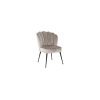 Chair Pippa Khaki Velvet / Black (Quartz Khaki 903)