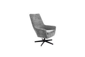 Lounge Chair Bruno Rib - Light Grey