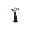Proudly Crowned Panther Candle Holder - Black