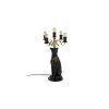 Proudly Crowned Panther Floor Lamp - Black