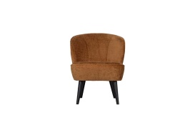 Sara fauteuil structure velvet cognac 375690 TC (1)