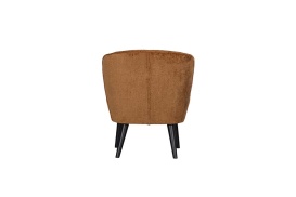 Sara fauteuil structure velvet cognac 375690 TC (6)