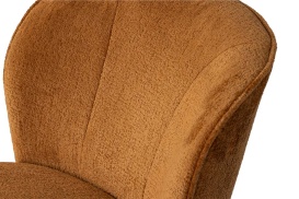 Sara fauteuil structure velvet cognac 375690 TC (9)