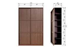 Katoi storage cabinet pine deep brushed umber 801294 A 6