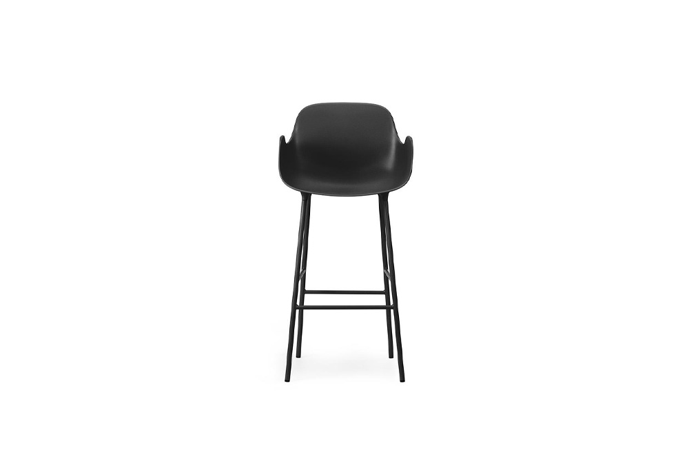 Normann Copenhagen Form Bar Armchair 75 cm Steel - Black - Afbeelding 2