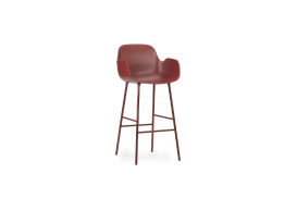 Form Bar Armchair 75 cm Steel - Red