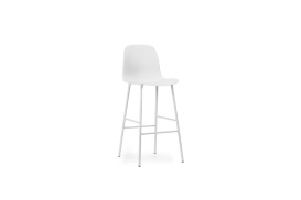 Form Barchair 75 cm Steel - White