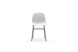 Form Chair Molded plastic shell chair with chrome legs 603168 1