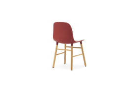 Form Chair Molded plastic shell chair with oak legs 602821 1