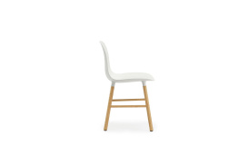 Form Chair _ Molded plastic shell chair with oak legs 602816 1