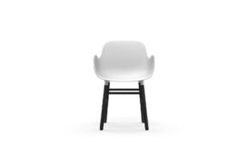 Form Armchair Molded plastic armchair with black legs 603206 1