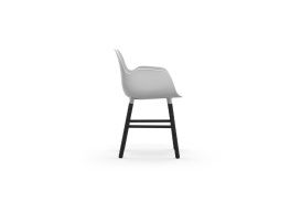Form Armchair Molded plastic armchair with black legs 603206 3