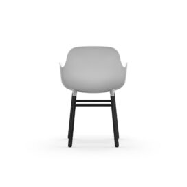 Form Armchair Molded plastic armchair with black legs 603206 4