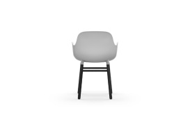Form Armchair Molded plastic armchair with black legs 603206 4