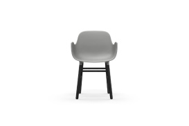 Form Armchair Molded plastic armchair with black legs 603207 3