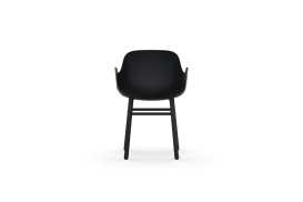 Form Armchair Molded plastic armchair with black legs 603208 4