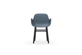 Form Armchair Molded plastic armchair with black legs 603209 2