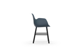 Form Armchair Molded plastic armchair with black legs 603209 3