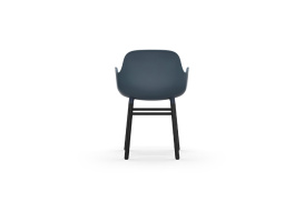Form Armchair Molded plastic armchair with black legs 603209 4