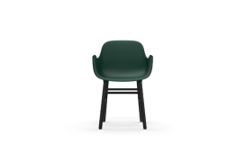 Form Armchair Molded plastic armchair with black legs 603210 1