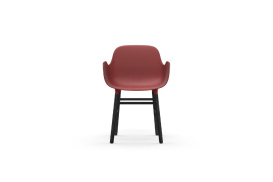 Form Armchair Molded plastic armchair with black legs 603211 2