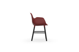 Form Armchair Molded plastic armchair with black legs 603211 3