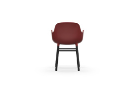 Form Armchair Molded plastic armchair with black legs 603211 4