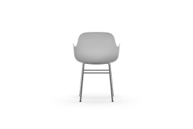 Form Armchair Molded plastic armchair with chrome legs 603150 4