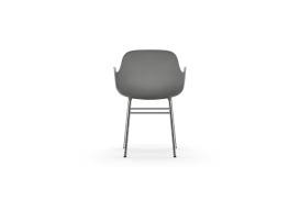 Form Armchair Molded plastic armchair with chrome legs 603151 4