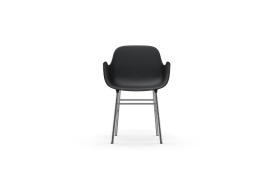 Form Armchair Molded plastic armchair with chrome legs 603152 2
